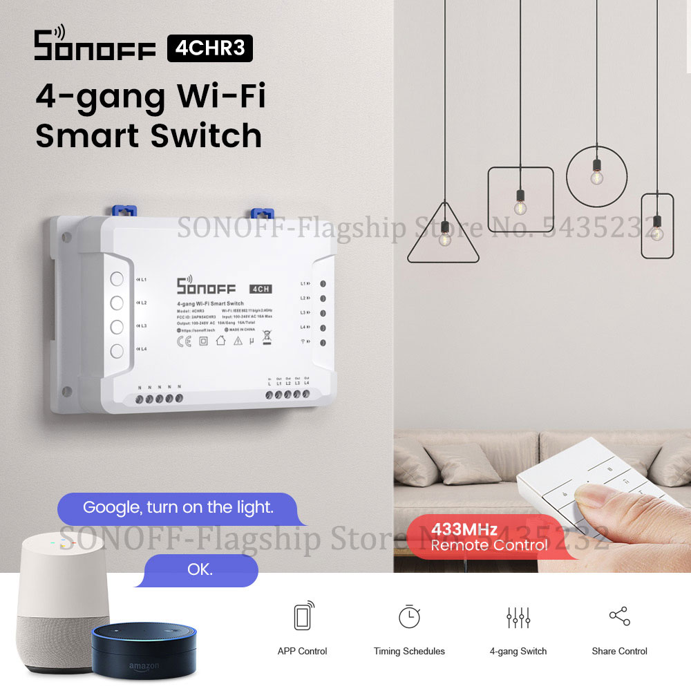 Home Automation Technology - SONOFF-Módulo de relé de Control remoto