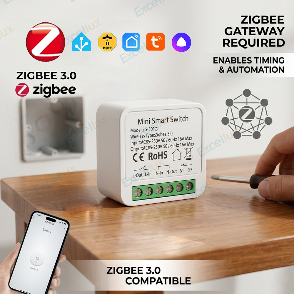 Diy Home Automation Controller - Interruptor Inteligente Mini Zigbee 3.0 de